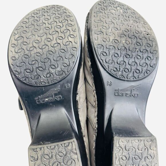 Dansko Tamara Women's Gray Nubuck Round Toe Casual Slip On Wedge Clog Sz 9 - Picture 5 of 7